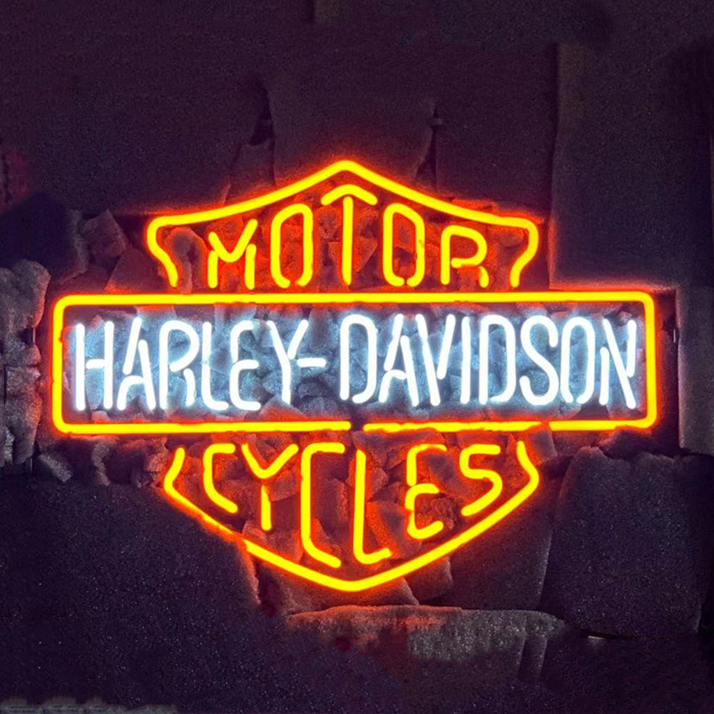 Orange Motorcycle Harley Davidson Neon Signs Light – Touch of Modern
