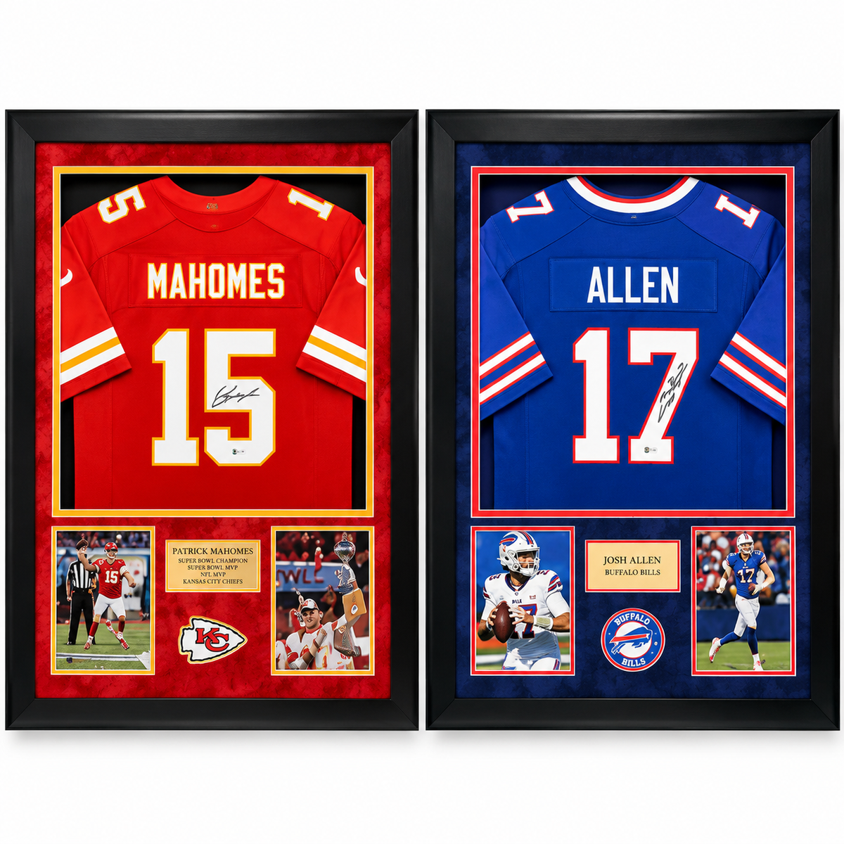 Signed NFL Jerseys | Mahomes, Allen, Barkley & More