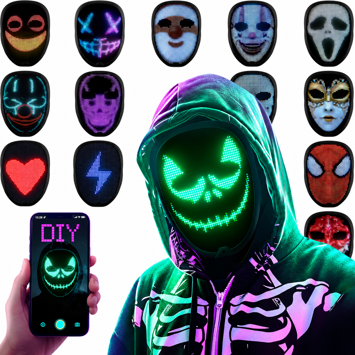 Halloween LED Masks