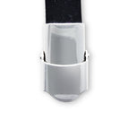Stainless Steel Black Two Tone Design Leather Bracelet