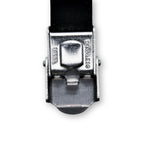 Stainless Steel Black Silver Plated Two Tone Rubber Bracelet