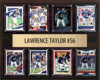Lawrence Taylor New York Giants HOF Fan Gift Plaque 12x15 8 Cards Topps Donruss Panini 2024 2025 2026