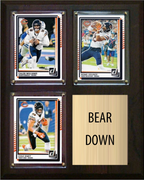 Chicago Bears Bear Down 2026 Fan Cave Plaque 8x10 3 Cards - Williams, Odunze, Kmet