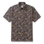 Men's Hawaiian Shirt Vintage Cotton Button-down Short Sleeve Aloha Shirt