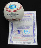 Shane Spencer Signed/Auto Yankees 100th OML Baseball MAB 187076