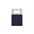 Navy Leatherette Bottle Opener - 3.5" x 2