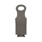 Leatherette Wine Holder in Grey - 14.5"