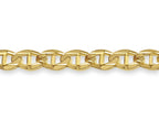Anchor Mariner Solid White/Yellow/Rose Gold Handmade Bracelet , 13mm, 6.5-10 Inch