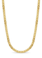 Nugget Solid White/Yellow/Rose Gold Handmade Necklace , 9mm, 16-30 Inch