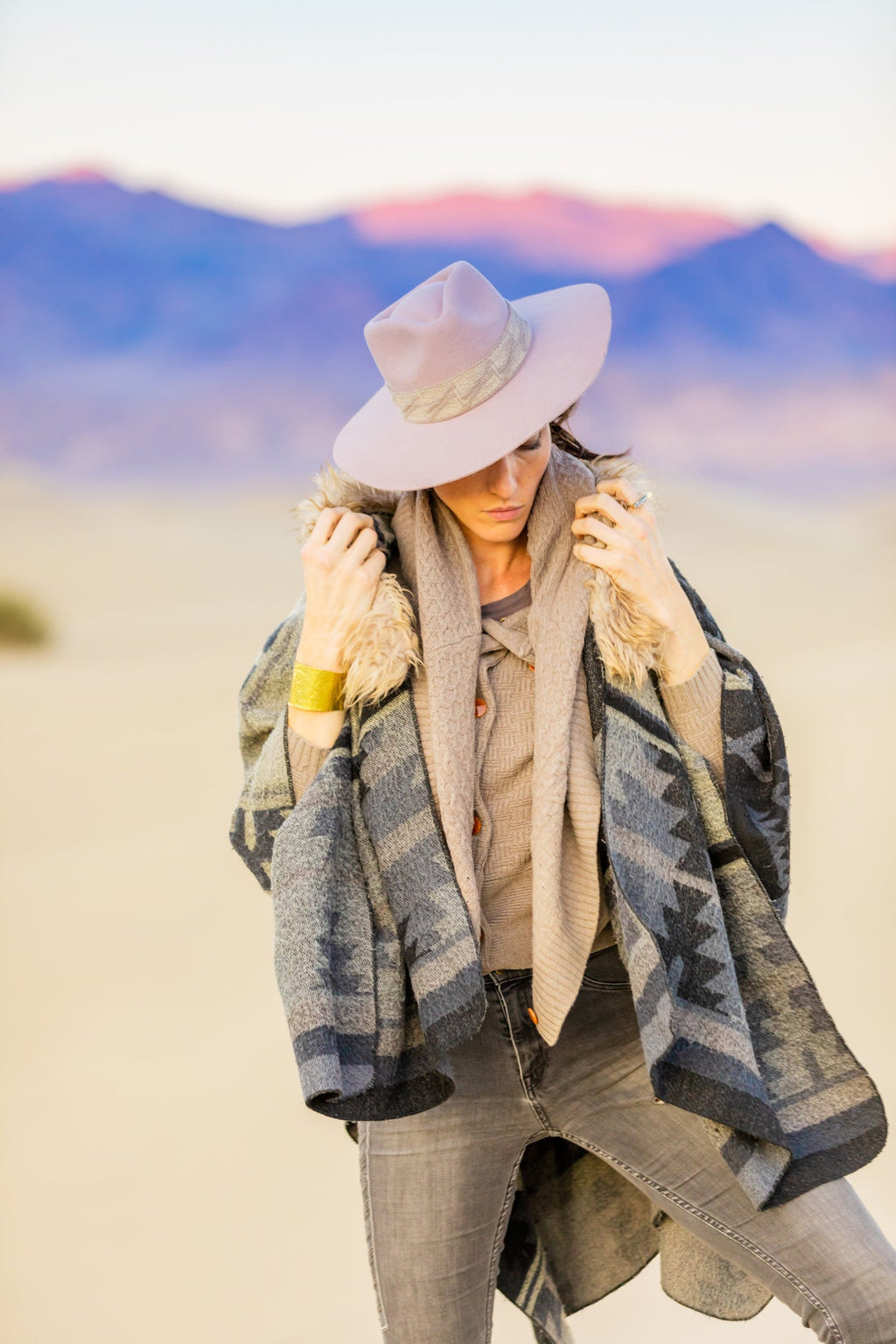 Dusty Rose Western Hat