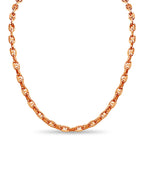 Anchor Mariner Solid White/Yellow/Rose Gold Handmade Necklace , 5mm, 16-30 Inch