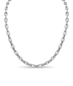 Anchor Mariner Solid White/Yellow/Rose Gold Handmade Necklace , 5mm, 16-30 Inch