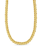 Miami Cuban Solid White/Yellow/Rose Gold Handmade Necklace , 11mm, 16-30 Inch