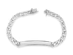 Curb Solid White/Yellow/Rose Gold Handmade Bracelet , 7mm, 6.5-10 Inch