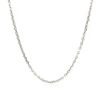 Sterling Silver Rhodium Plated Cable Chain 1.5mm