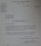 1965 Letters To and From Art Modell about Jim Brown Picture Lawsuit 145103