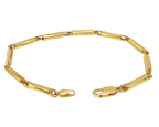 Cylinder Tube Solid White/Yellow/Rose Gold Handmade Bracelet , 4mm, 6.5-10 Inch