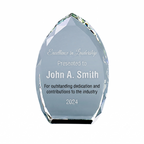 Optic Crystal Trophy Point, 7" Ht
