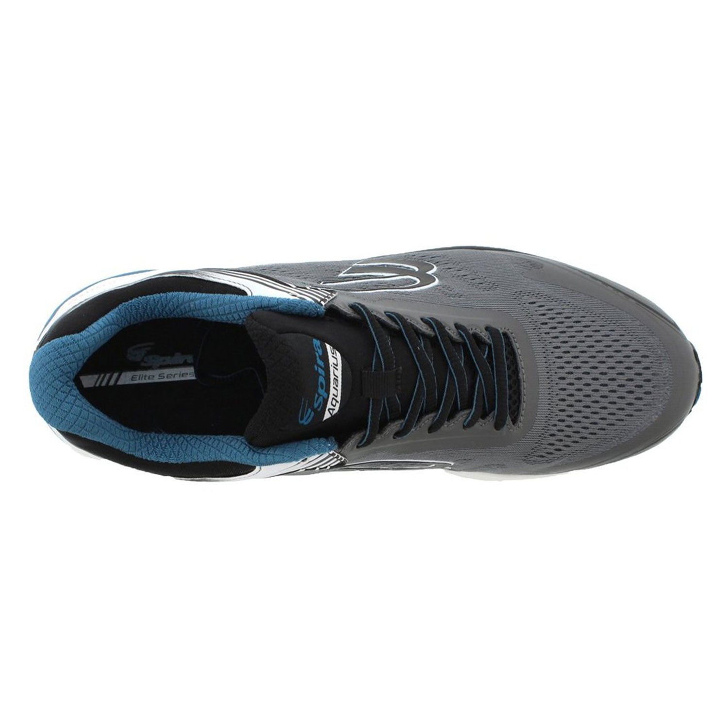 Aquarius Sneaker // Regular Width // Charcoal + Blue