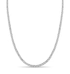 Curb Solid White/Yellow/Rose Gold Handmade Necklace , 9mm, 16-30 Inch