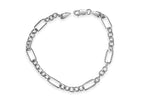 Curb Solid White/Yellow/Rose Gold Handmade Bracelet , 6mm, 6.5-10 Inch