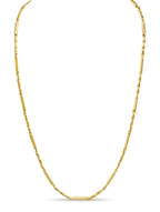 Cylinder Tube Solid White/Yellow/Rose Gold Handmade Necklace , 4mm, 16-30 Inch