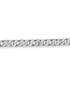 Curb Solid White/Yellow/Rose Gold Handmade Bracelet , 9mm, 6.5-10 Inch
