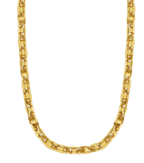Anchor Mariner Solid White/Yellow/Rose Gold Handmade Necklace , 15mm, 16-30 Inch
