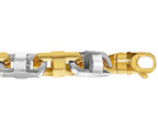 Anchor Mariner Solid White/Yellow/Rose Gold Handmade Necklace , 15mm, 16-30 Inch