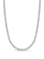 Nugget Solid White/Yellow/Rose Gold Handmade Necklace , 7mm, 16-30 Inch