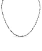 Nugget Solid White/Yellow/Rose Gold Handmade Necklace , 5mm, 16-30 Inch