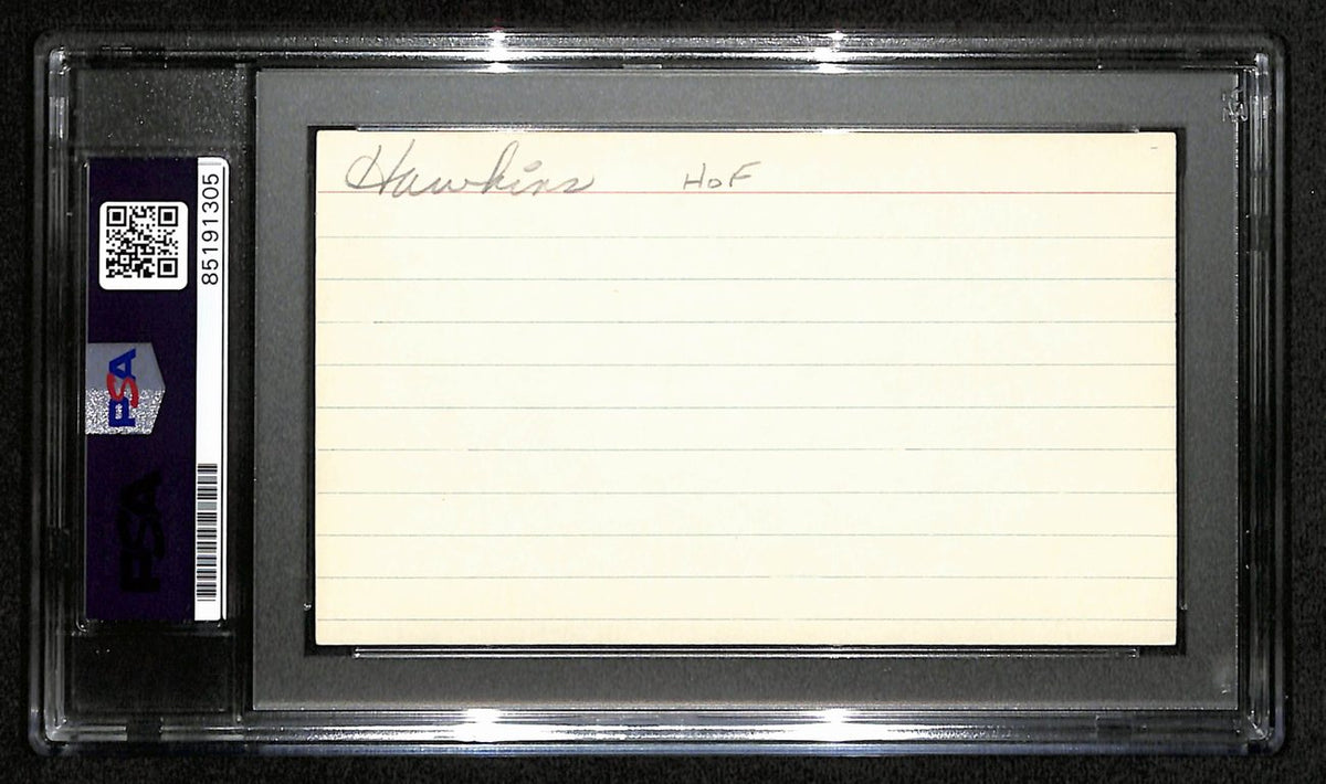 Connie Hawkins HOF Signed/Auto 3x5 Index Card Phoenix Suns PSA/DNA 188574
