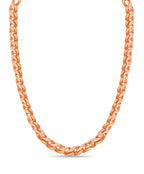 Curb Solid White/Yellow/Rose Gold Handmade Necklace , 16mm, 16-30 Inch