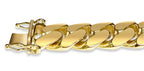 Miami Cuban Solid White/Yellow/Rose Gold Handmade Necklace , 14mm, 16-30 Inch
