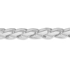 Curb Solid White/Yellow/Rose Gold Handmade Bracelet , 14mm, 6.5-10 Inch