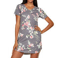 Floral by Flora Nikrooz Patricia Lace Trim Floral Print Sleep T-Shirt