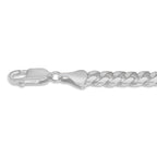 Miami Cuban Solid White/Yellow/Rose Gold Handmade Bracelet , 7mm, 6.5-10 Inch