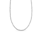 XO Curb Solid White/Yellow/Rose Gold Handmade Necklace , 6mm, 16-30 Inch