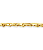 Cylinder Tube Solid White/Yellow/Rose Gold Handmade Bracelet , 7mm, 6.5-10 Inch
