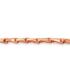 Cylinder Tube Solid White/Yellow/Rose Gold Handmade Bracelet , 7mm, 6.5-10 Inch
