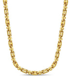 Anchor Mariner Solid White/Yellow/Rose Gold Handmade Necklace , 14mm, 16-30 Inch