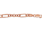 Curb Solid White/Yellow/Rose Gold Handmade Bracelet , 6mm, 6.5-10 Inch