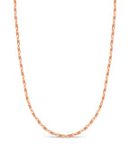 Anchor Mariner Solid White/Yellow/Rose Gold Handmade Necklace , 6mm, 16-30 Inch