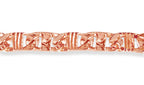 Anchor Mariner Solid White/Yellow/Rose Gold Handmade Necklace , 6mm, 16-30 Inch