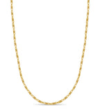 Anchor Mariner Solid White/Yellow/Rose Gold Handmade Necklace , 6mm, 16-30 Inch