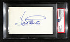 Joan Fontaine Signed 3x5 Index Card Actress "Dial M For Murder" PSA/DNA 184355
