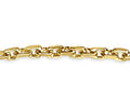 Fancy Rolo Solid White/Yellow/Rose Gold Handmade Bracelet , 7mm, 6.5-10 Inch