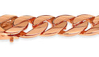 Curb Solid White/Yellow/Rose Gold Handmade Bracelet , 13mm, 6.5-10 Inch