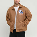 Miami Dolphins Bomber Jacket // Brown