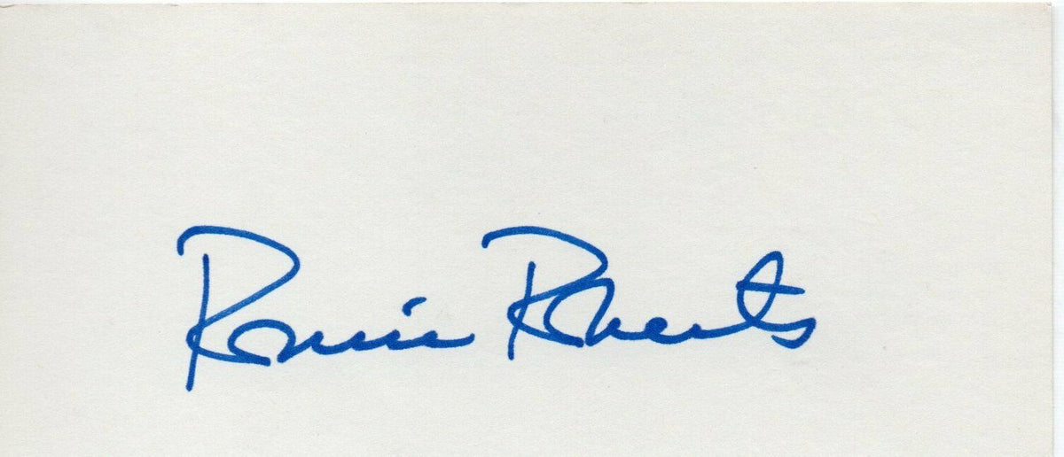 Robin Roberts d.2010 Phillies/Orioles HOF 1976 Signed 3x5 Index Card 145597